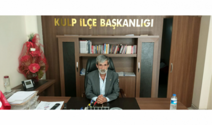CHP Kulp İlçe Başkanı Mehmet İhsan Sanca..