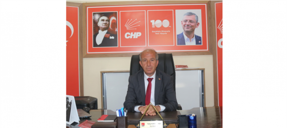 CHP OĞUZLAR İLÇE BAŞKANI TALİP KARADENİZ..