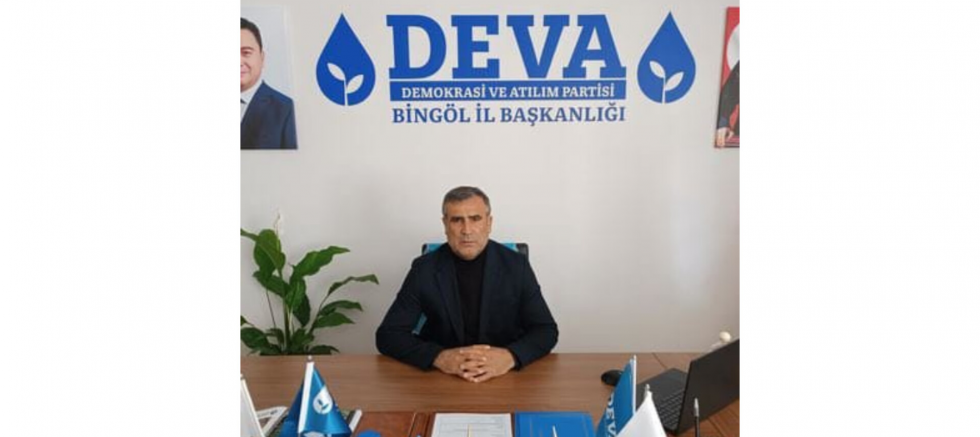 DEVA PARTİSİ BİNGÖL İL BAŞKANI NİHAT BAR..