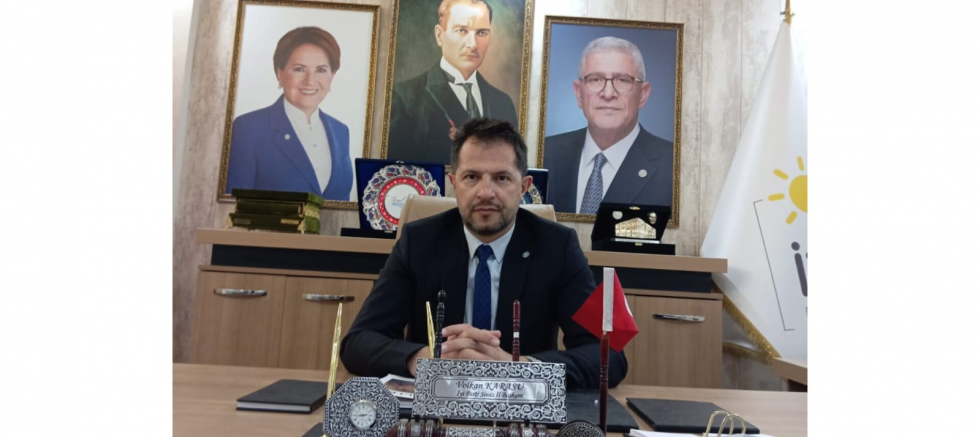 İYİ Parti Sivas İl Başkanı Volkan Karasu..