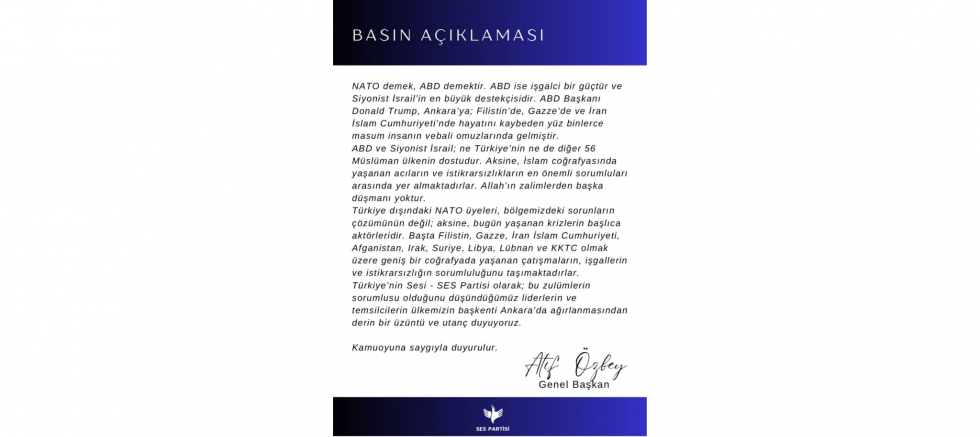 Atıf Özbey: Ankara’da Ağırlanan Liderler Konusunda Sessiz Kalamayız - GÜNDEM - İnternetin Ajansı