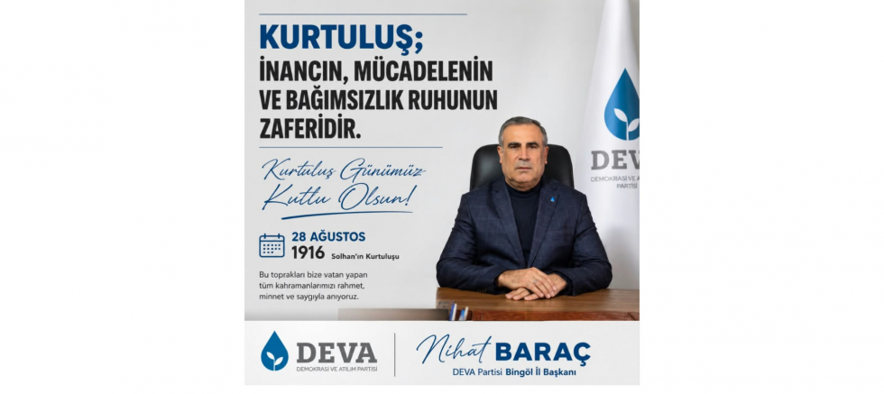 Başkan Baraç: Solhan’ın Kurtuluşu Bağımsızlık Ruhumuzun Emanetidir - GÜNDEM - İnternetin Ajansı